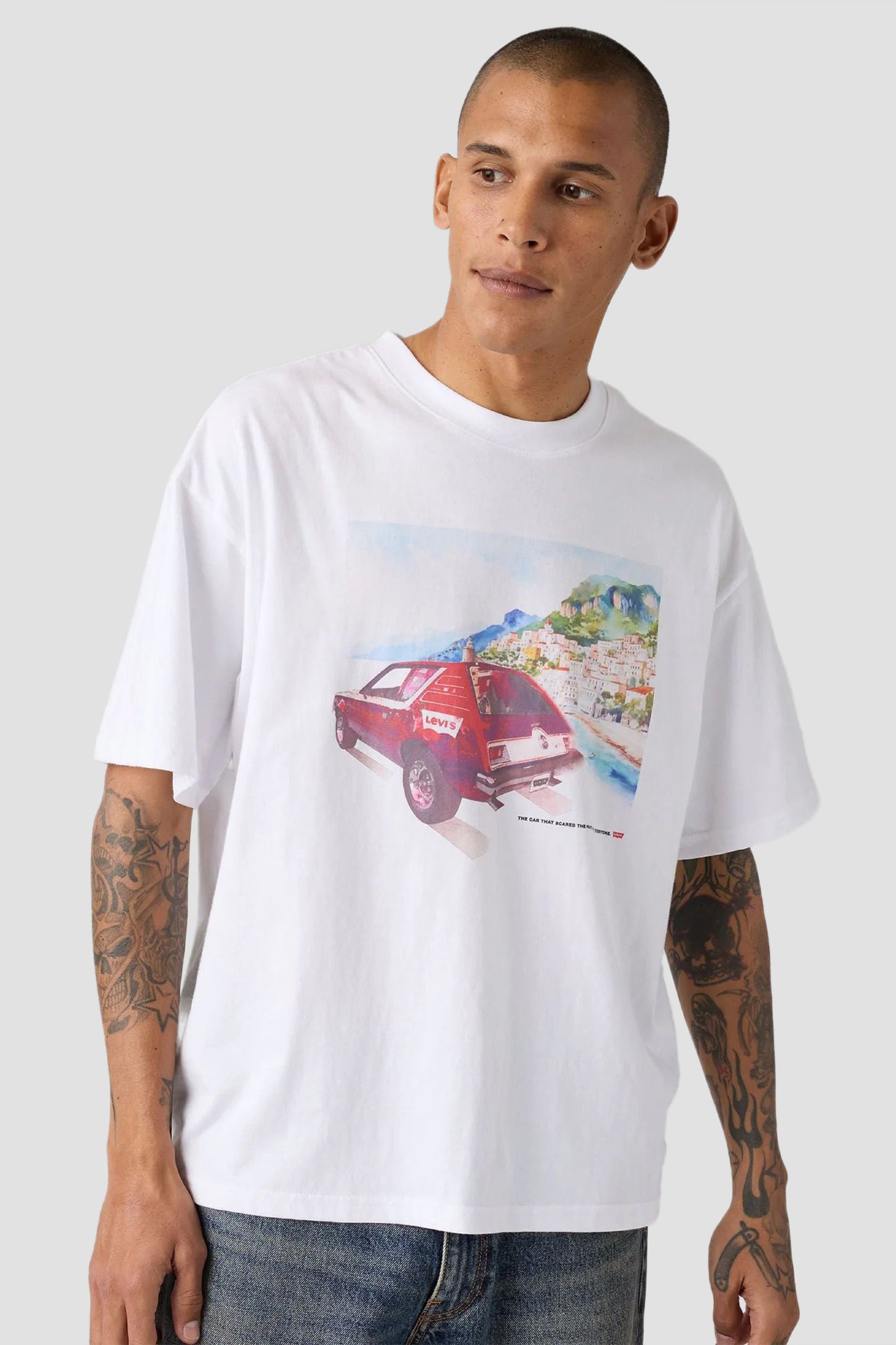 Gr Boxy Tee Whites