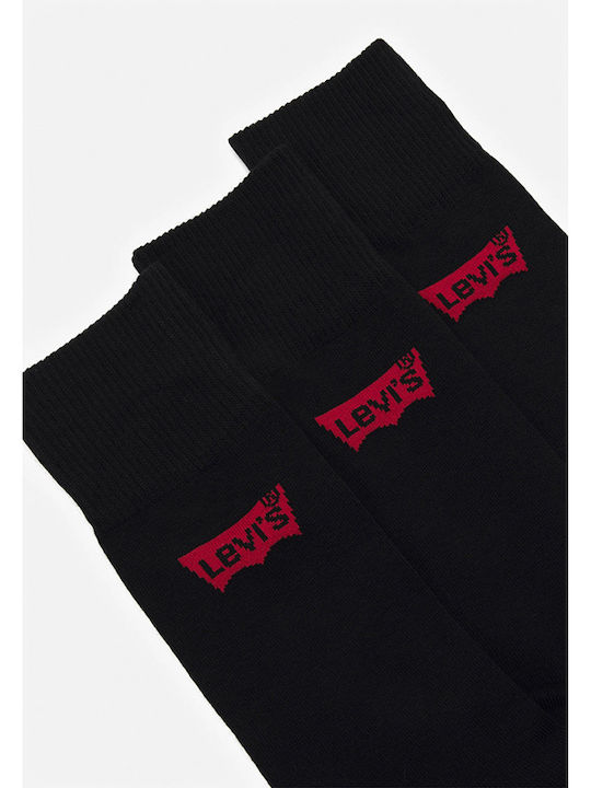 Levi's Regular Cut BW Logo Recycled Socks Μαύρο