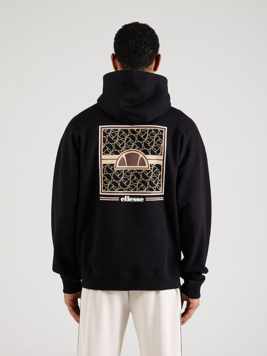 Ellesse Φούτερ με Κουκούλα Μαύρο