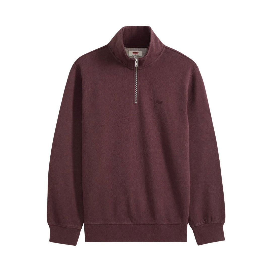 ORIGINAL HM 1/4 ZIP REDS - ORIGINAL HM 1/4 ZIP WINETASTING HTR FRENCH TERRY