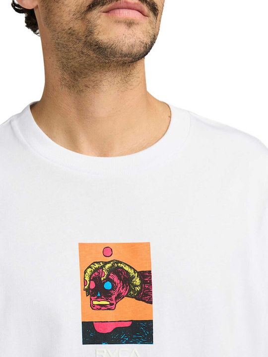 RVCA T-Shirt Λευκό Ανδρικό