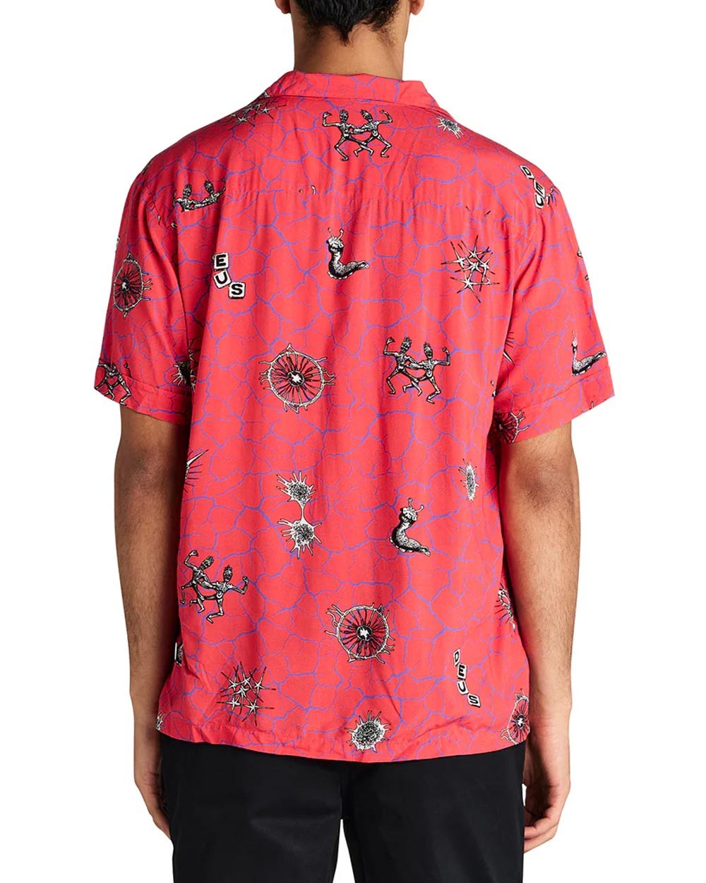 Deus Ex Machina Vibrant Virus Shirt - Strawberry