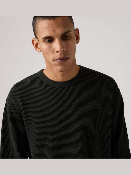 RT LS RLX THERMAL TEE BLACKS - RT LS RLX THERMAL TEE MINERAL BLACK GARMENT DYE MINERAL BLACK