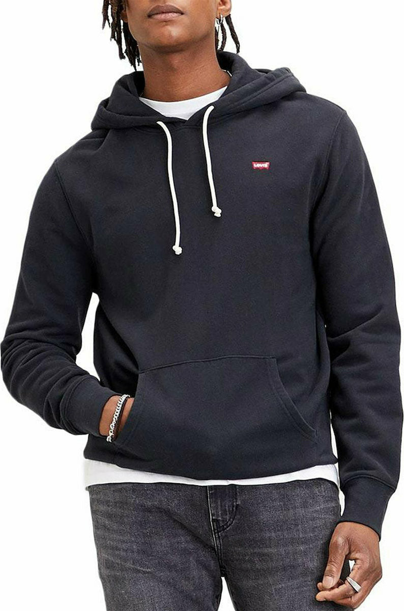 Levi's New Original Φούτερ Fleece με Κουκούλα Μαύρο