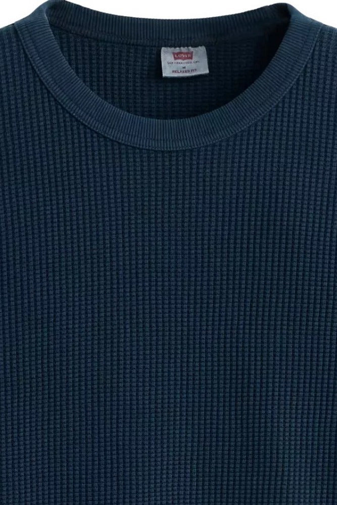 RT LS RLX THERMAL TEE BLUES - RT LS RLX THERMAL TEE GARMENT DYE NIGHTFALL NAVY