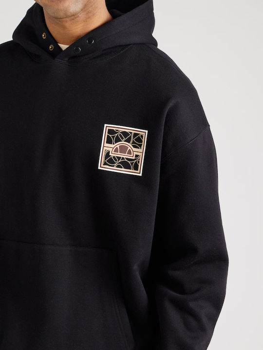 Ellesse Φούτερ με Κουκούλα Μαύρο