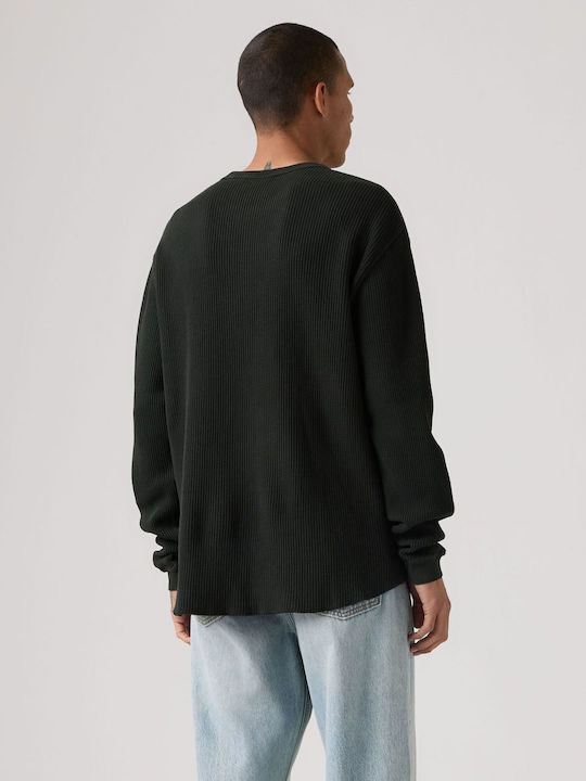 RT LS RLX THERMAL TEE BLACKS - RT LS RLX THERMAL TEE MINERAL BLACK GARMENT DYE MINERAL BLACK