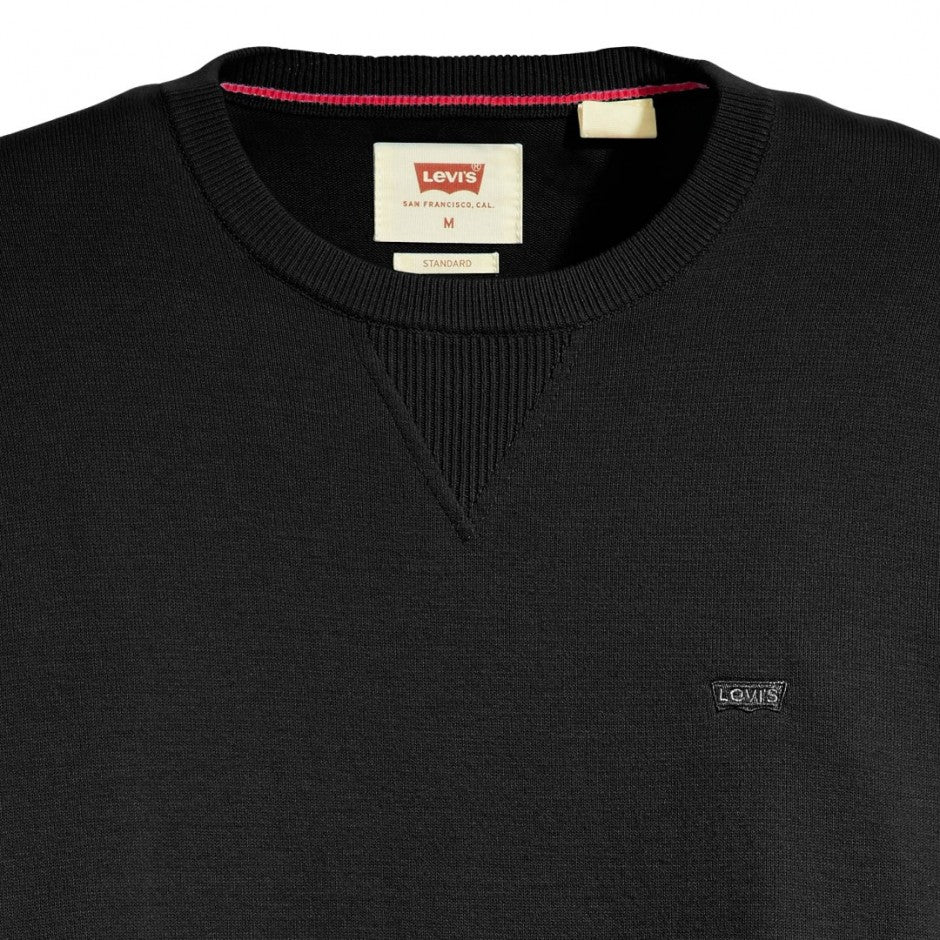 LEVI’S® LIGHTWEIGHT HOUSEMARK LOGO SWEATER BLACK