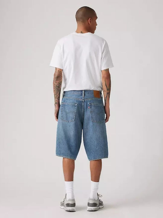 478 Baggy Shorts Med Indigo - Worn In