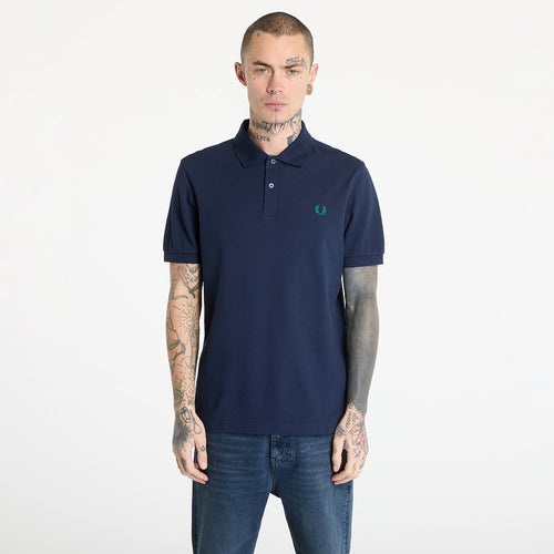 Fred Perry Shirt Μπλούζα Dark Carbon, Label Green