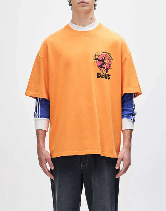 ROUGHNECK TEE PERSIMMON ORANGE ΜΠΛΟΥΖΑ ΑΝΔΡΙΚΟ