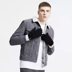 Levi’s® ανδρικά γάντια touch screen με λογότυπο “Ben” – 771380761