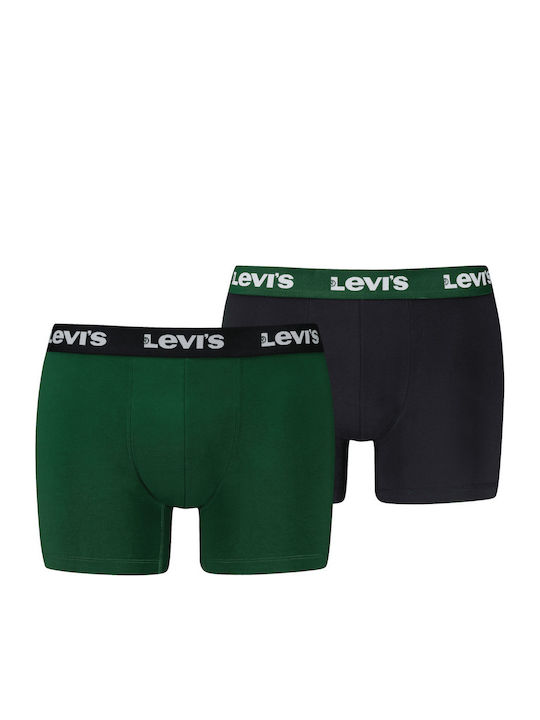 Levi's Repeat Logo Boxer Brief 2-Pack Green/Black