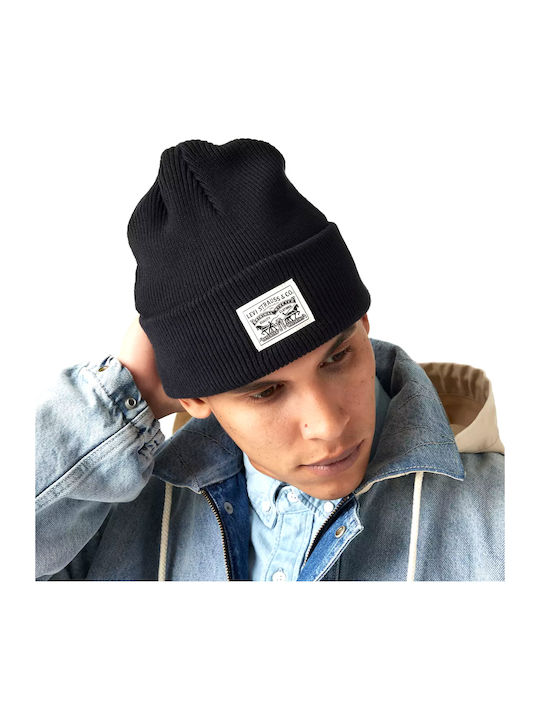 Beanie Ανδρικός Σκούφος με Rib Πλέξη