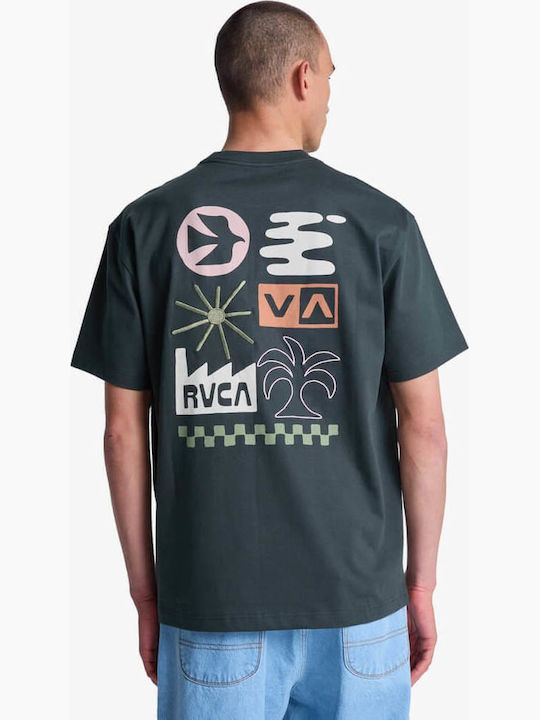 RVCA Mirage SS Μπλούζα Ανδρικό Pirate Black