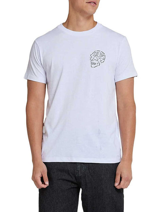 Deus Ex Machina Venice Skull Ανδρικό T-shirt λευκό με Στάμπα