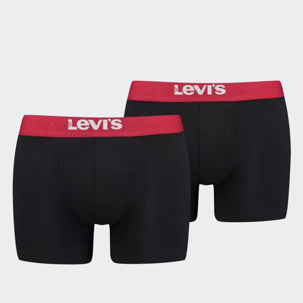 Levi's Twill WB Boxer Brief 2-Pack Black/Red