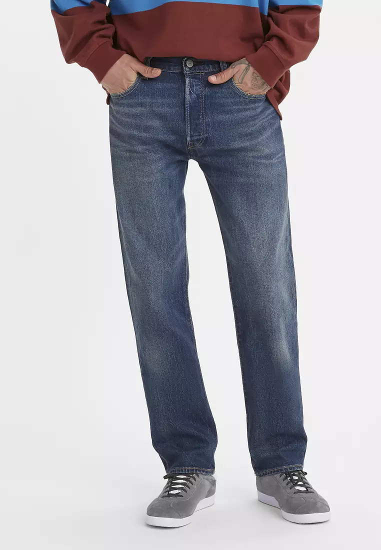 Levi's 501 Original Ανδρικό Μπλε Τζιν Παντελόνι 00501-3215