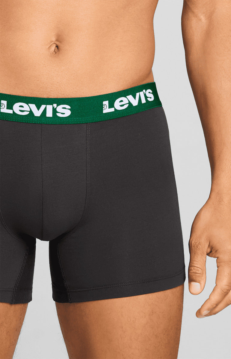 Levi's Repeat Logo Boxer Brief 2-Pack Green/Black