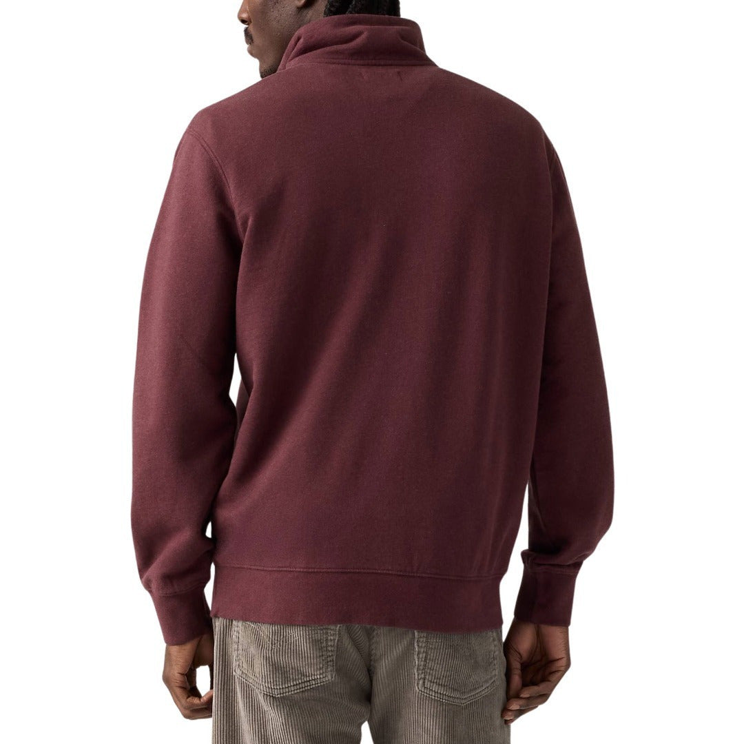 ORIGINAL HM 1/4 ZIP REDS - ORIGINAL HM 1/4 ZIP WINETASTING HTR FRENCH TERRY