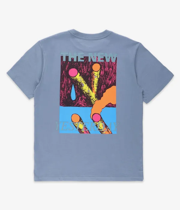 RVCA superblast 2 short sleeve t shirt in vintage navy