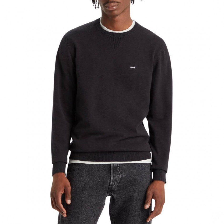 LEVI’S® LIGHTWEIGHT HOUSEMARK LOGO SWEATER BLACK
