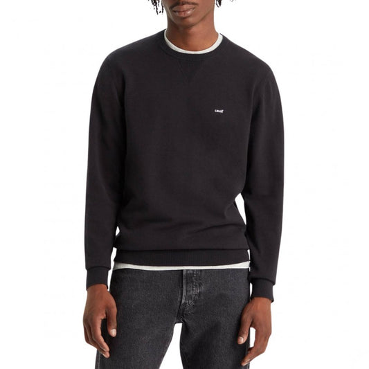 LEVI’S® LIGHTWEIGHT HOUSEMARK LOGO SWEATER BLACK