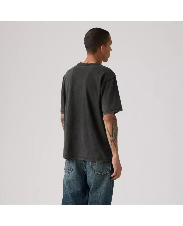 RED TAB VINTAGE TEE BLACKS - RED TAB VINTAGE TEE WEATHERED FINISH JET BLACK