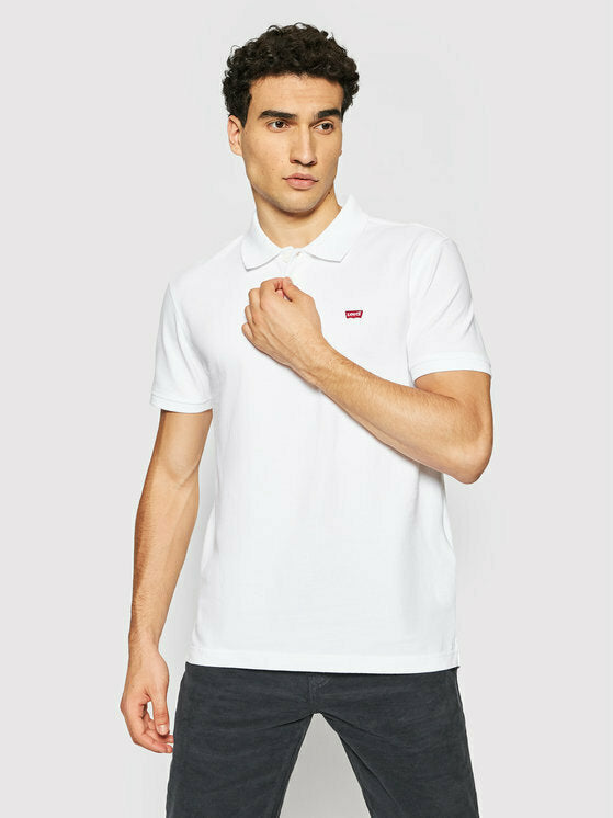 Levi's Polo Μπλούζα Κοντομάνικη Λευκή