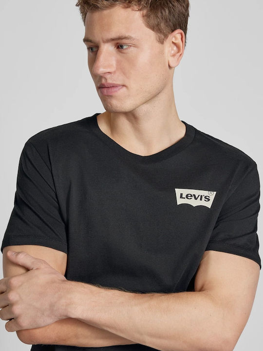 Levi's Μπλούζα Κοντομάνικη ΜΑΥΡΗ