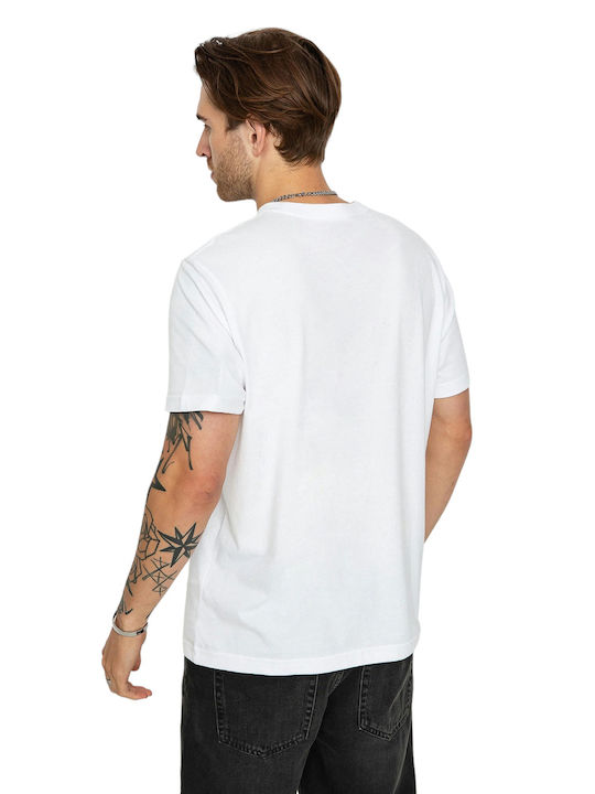 RVCA T-Shirt Λευκό Ανδρικό