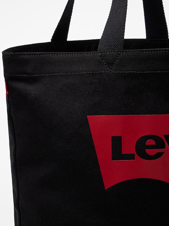 Levi's Batwing Υφασμάτινη Γυναικεία Τσάντα Ώμου Μαύρη