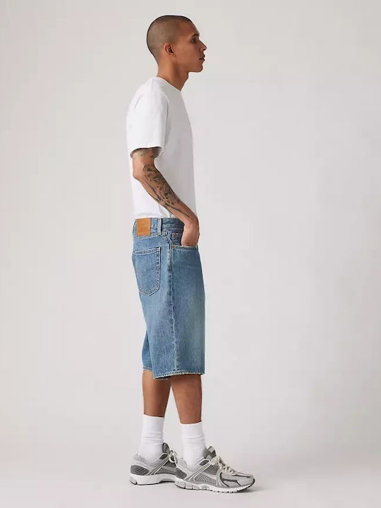 478 Baggy Shorts Med Indigo - Worn In