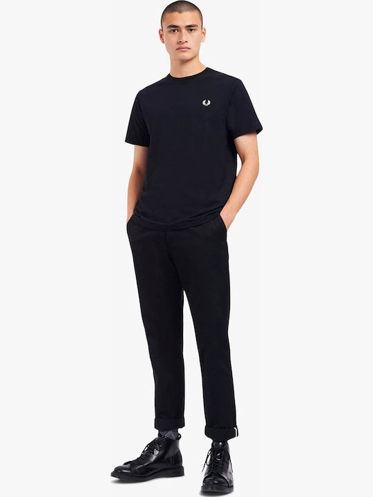 Fred Perry Crew Neck T-Shirt Μαύρο