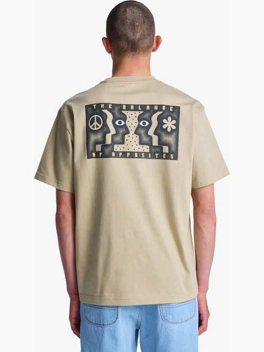 RVCA Face To Face SS Μπλούζα Ανδρικό Khaki