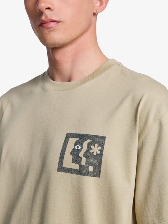 RVCA Face To Face SS Μπλούζα Ανδρικό Khaki
