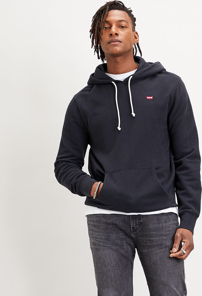 Levi's New Original Φούτερ Fleece με Κουκούλα Μαύρο