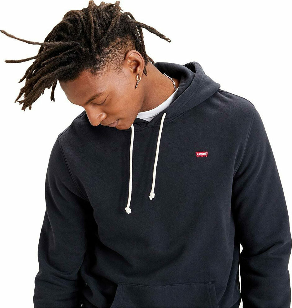 Levi's New Original Φούτερ Fleece με Κουκούλα Μαύρο