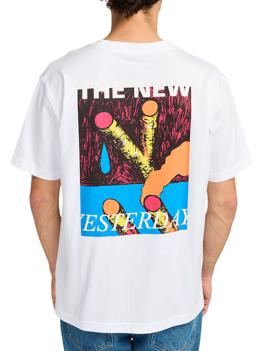 RVCA T-Shirt Λευκό Ανδρικό