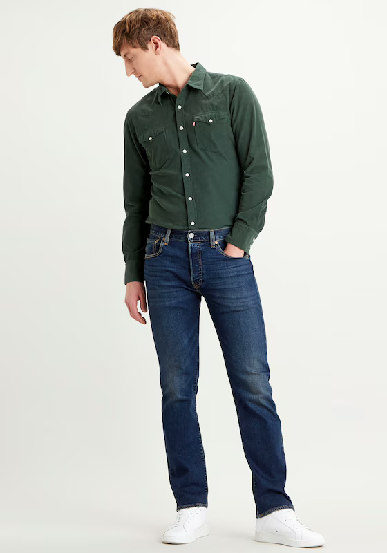 LEVI'S ® regular Τζιν '501® Levi's® Original' σε Σκούρο Μπλε