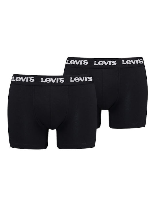 Levi's Repeat Logo Boxer Brief 2-Pack Μαύρο
