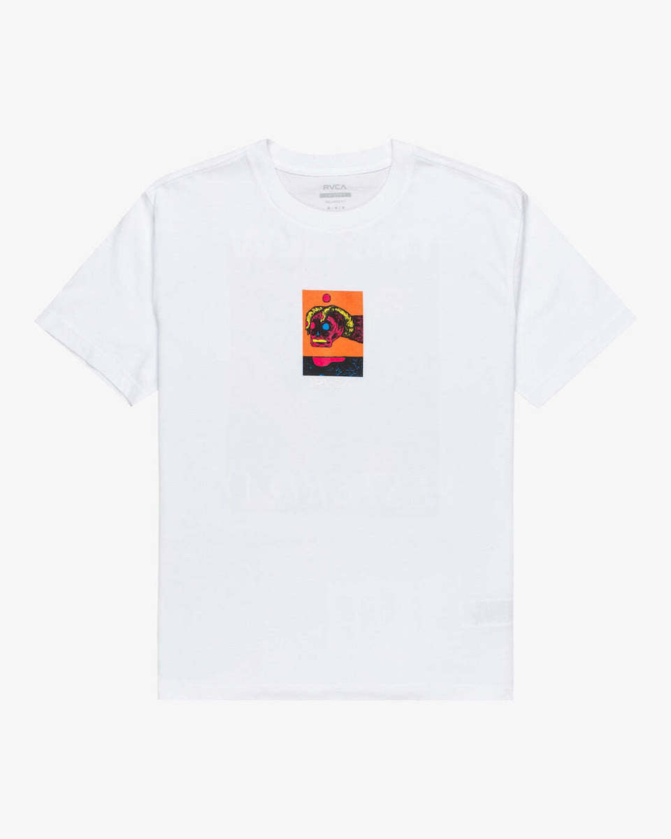 RVCA T-Shirt Λευκό Ανδρικό