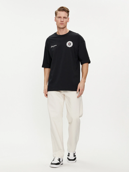 T-Shirt 219855 Μαύρο Custom Fit