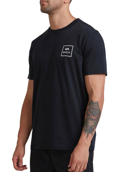 RVCA Ανδρικό T-shirt Κοντομάνικο Μαύρο