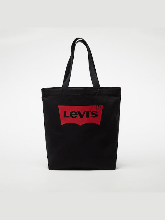 Levi's Batwing Υφασμάτινη Γυναικεία Τσάντα Ώμου Μαύρη