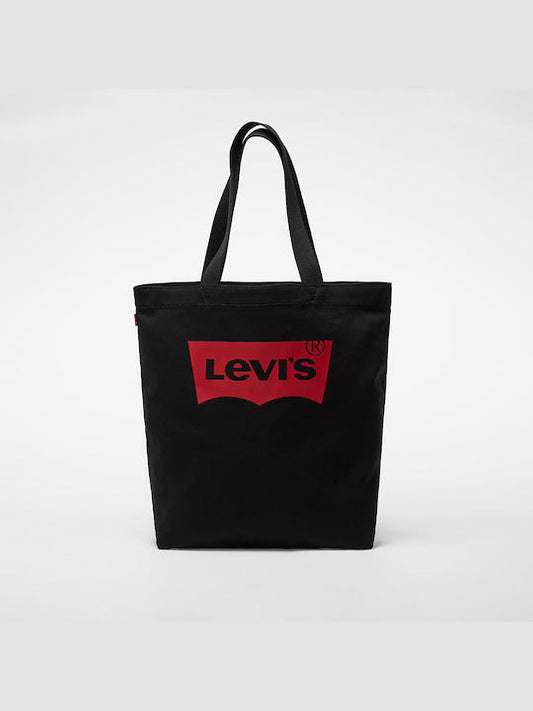 Levi's Batwing Υφασμάτινη Γυναικεία Τσάντα Ώμου Μαύρη