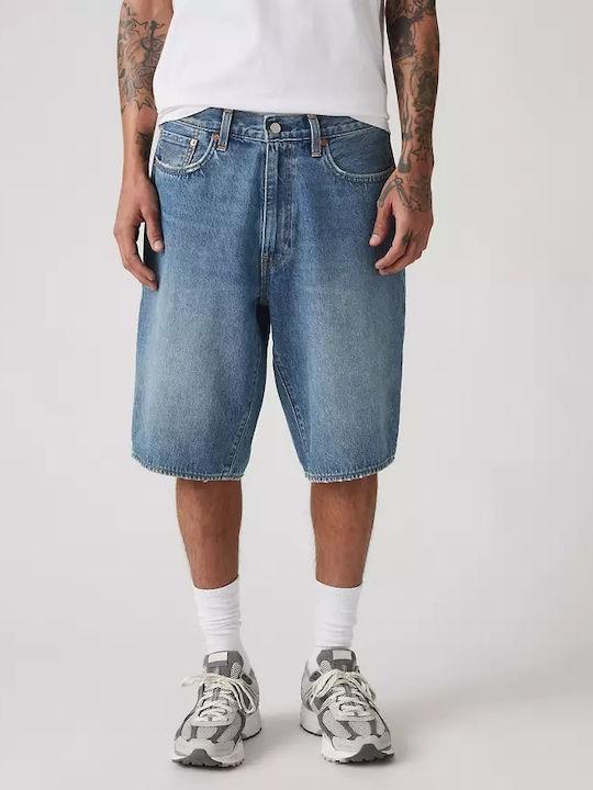 478 Baggy Shorts Med Indigo - Worn In