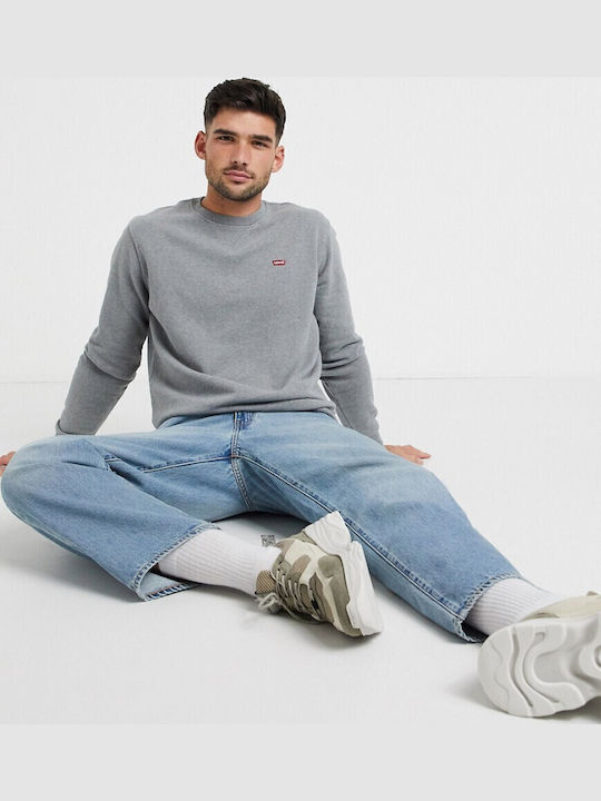 Levi's Original HM φούτερ κρου νεκ γκρι ανδρικό - μπροστινή όψη