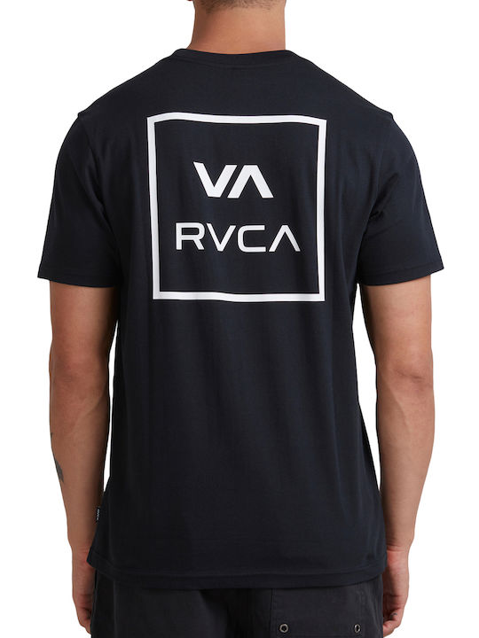 RVCA Ανδρικό T-shirt Κοντομάνικο Μαύρο