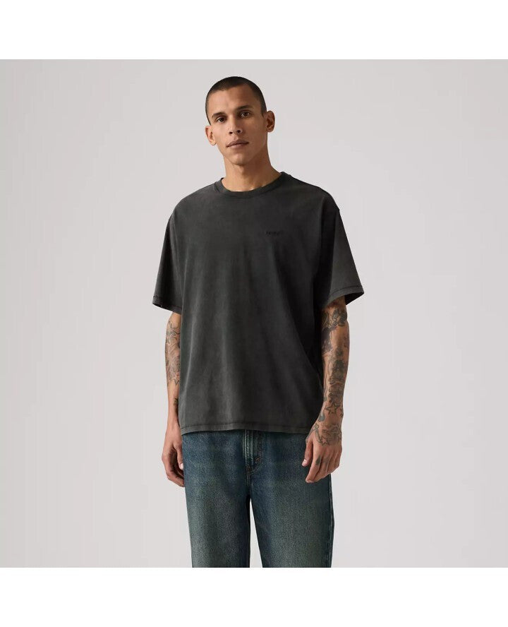 RED TAB VINTAGE TEE BLACKS - RED TAB VINTAGE TEE WEATHERED FINISH JET BLACK
